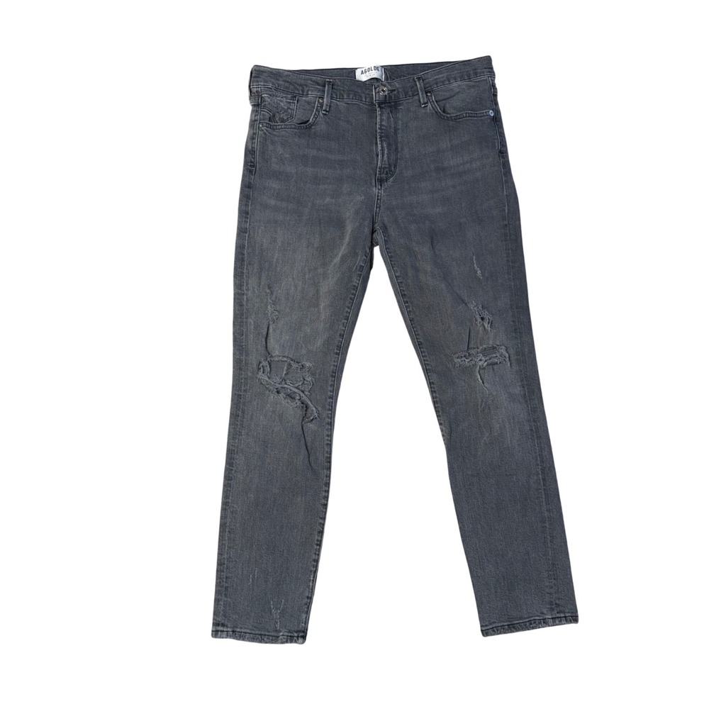Agolde Jeans Womens‎ 31 Grey Excellent Distressed Slim Fit A018 F-786